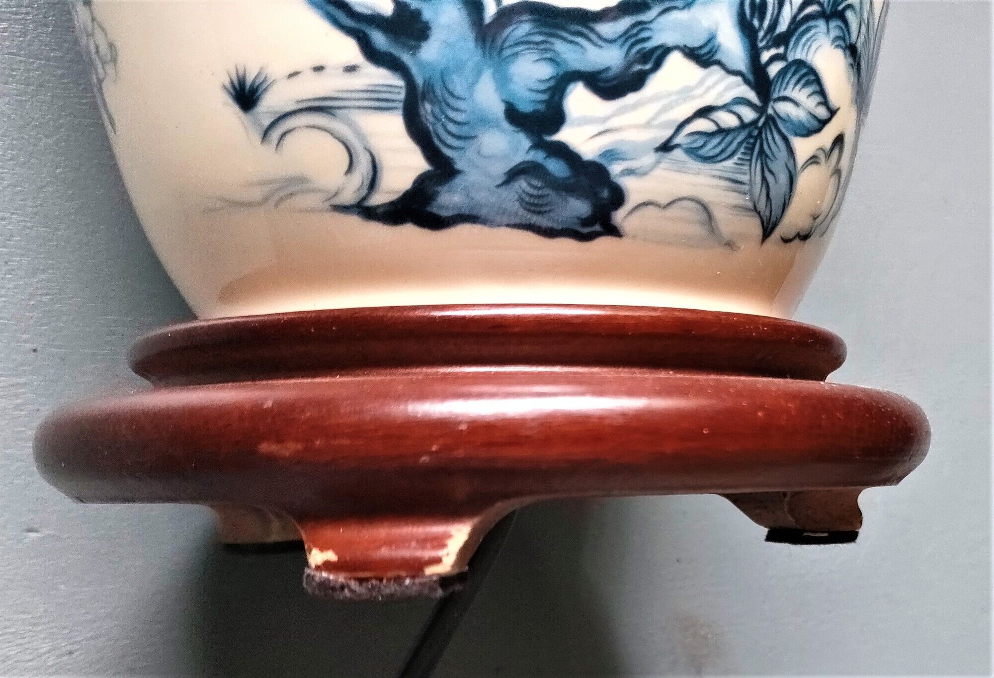 Tetras Lamp Foot - China - XXth - A lustro (ceramic)