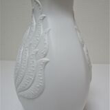 Porcelain vase biscuit Manfred Frey for AK Kaiser vegetable decoration