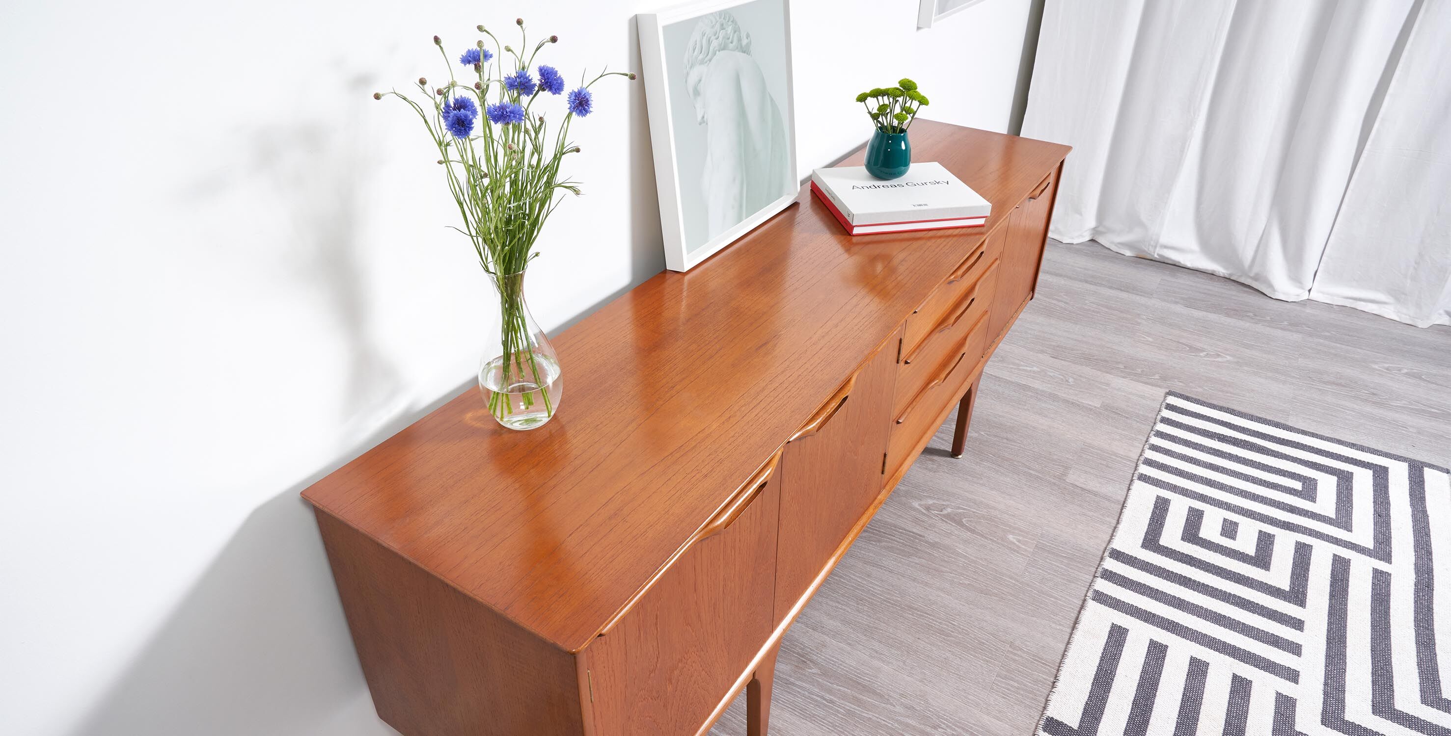 Sideboard jentique 1960 style scandinavian 198cm