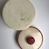 Digoin Sarreguemines model "Marguerite" hand-painted box 50s