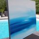 Abstract painting painting "AZURINE" handmade