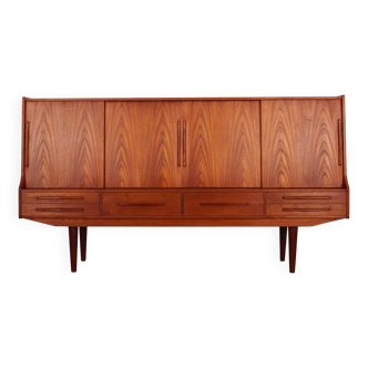 Teak highboard, Danish design, 1960s, production: Denmark
