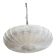 Contemporary Striped Transparent Murano Glass Flush Mount in Venini Style