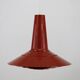 Dark red space age ceiling lamps by Bent Karlby for A. Schroder Kemi  -70's