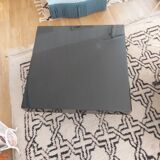 Coffee table in black varnish 70s