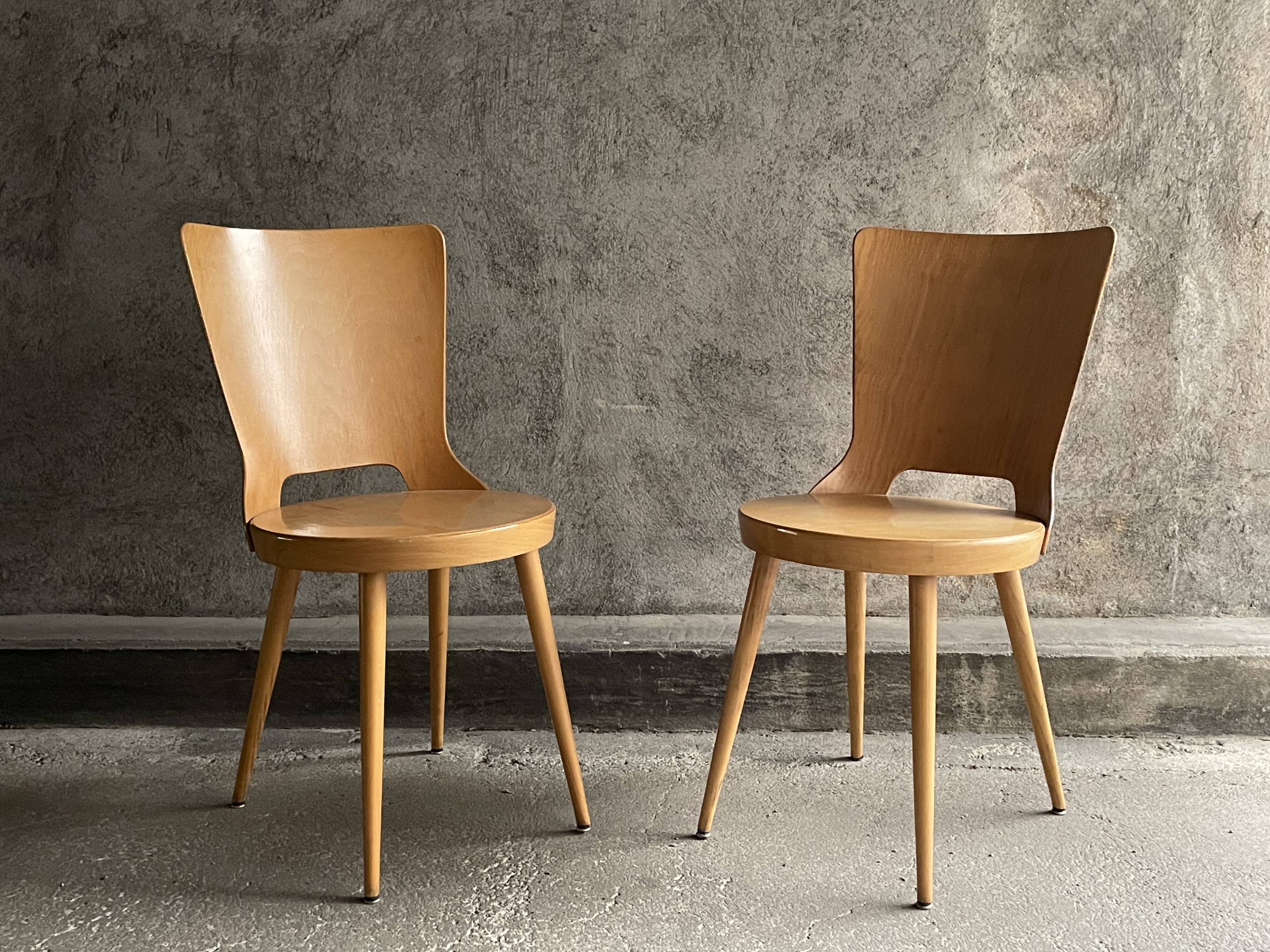 Pair of Dove model bistro chairs