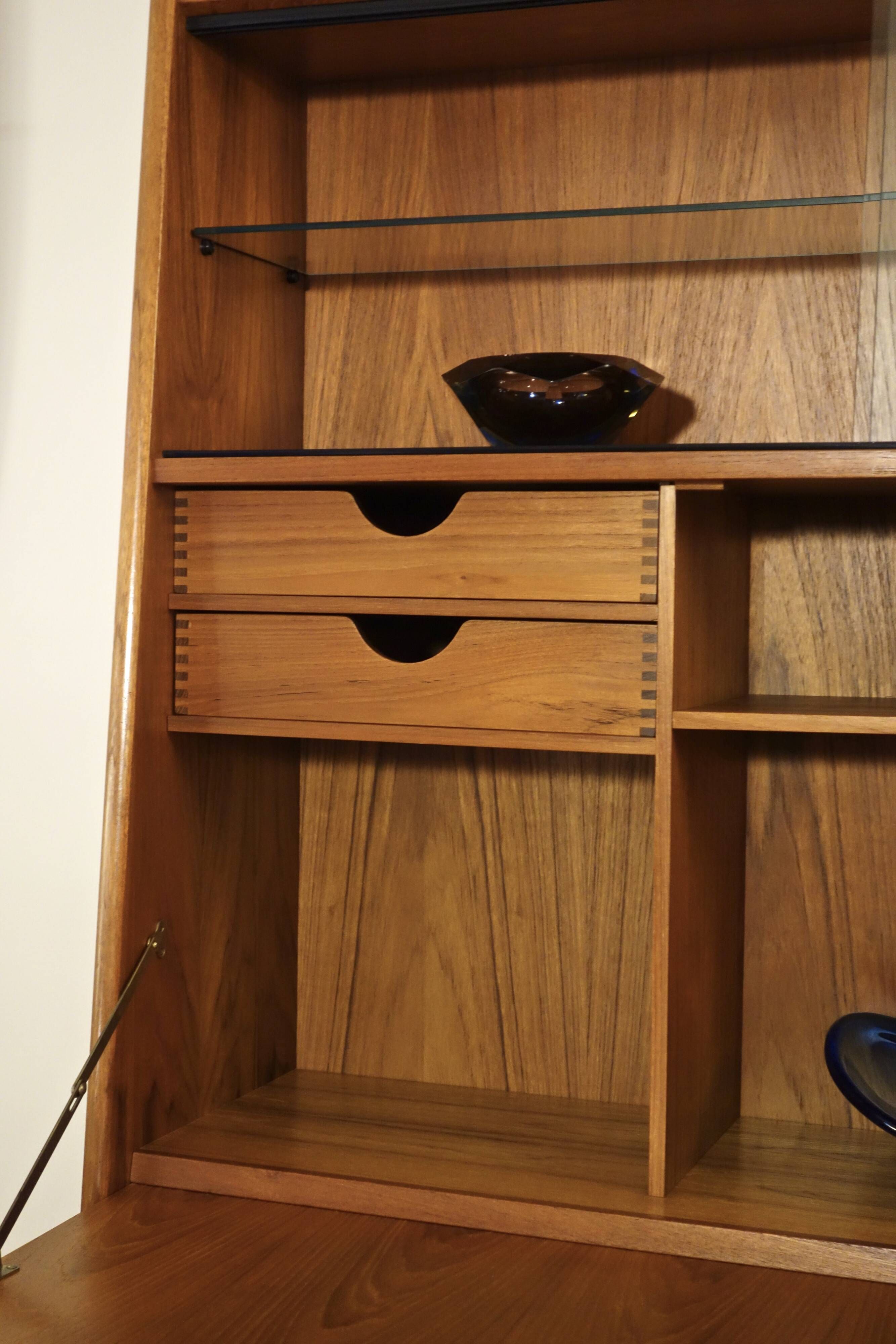 Danish secretary in light rosewood by Arne Wahl Iversen 1960