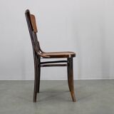 Pair of Thonet Art Nouveau bentwood chairs, Czechoslovakia, 1920s