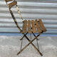 Wood and metal bistro chair
