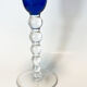 Saint Louis - Bubble. Blue champagne flute. Perfect condition