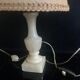 Pair of Vintage Alabaster Lamp with Lampshade