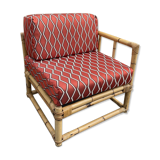 Fauteuil en rotin vintage
