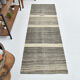 Shades of brown vintage runner rug 75x225cm