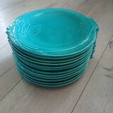 12 vintage zoomorphic dinner plates