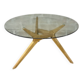 Table en bois et verre AMPM 130 cm