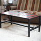 Coffee table ceramic red and green 1960