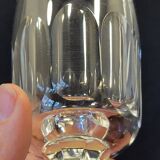 8 flûtes champagne en cristal taillé côtes plates