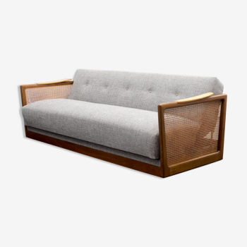 50s convertible sofa with armrests and canning