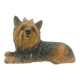 Ceramic Yorkshire Terrier lying down signed made in Italy