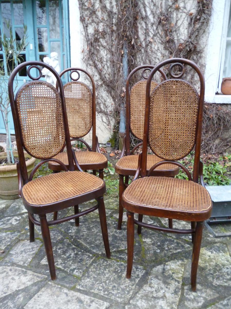 4 chairs Thonet number 17