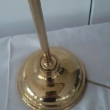 Brass desk globe lamp