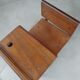 Wooden swing desk and porcelain dolls