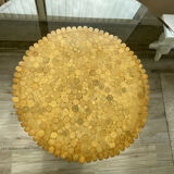 Table bambou et verre