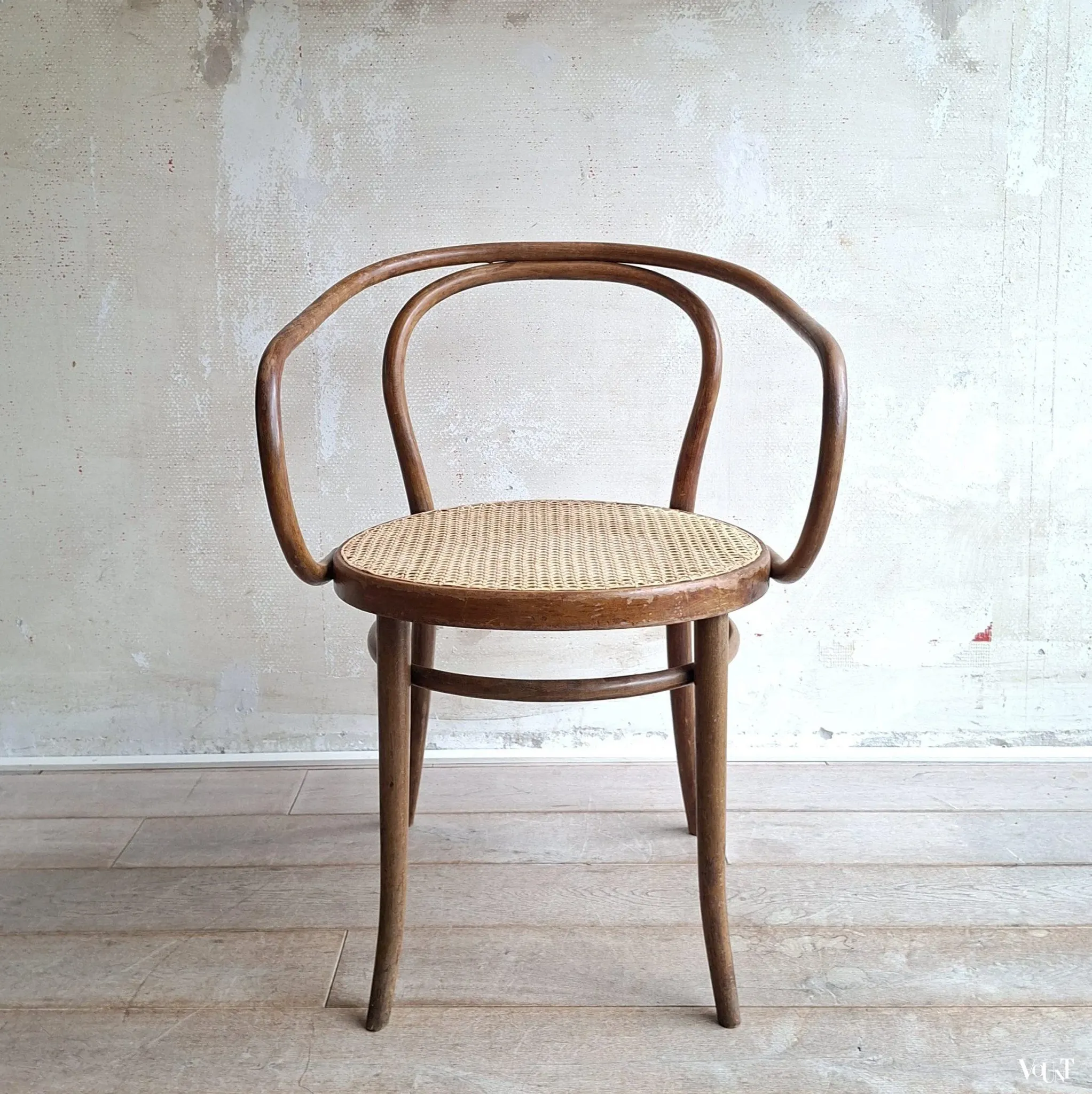 Ensemble de 4 chaises brunes 209, Ligna, années 1970
