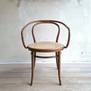 Ensemble de 4 chaises brunes 209, Ligna, années 1970