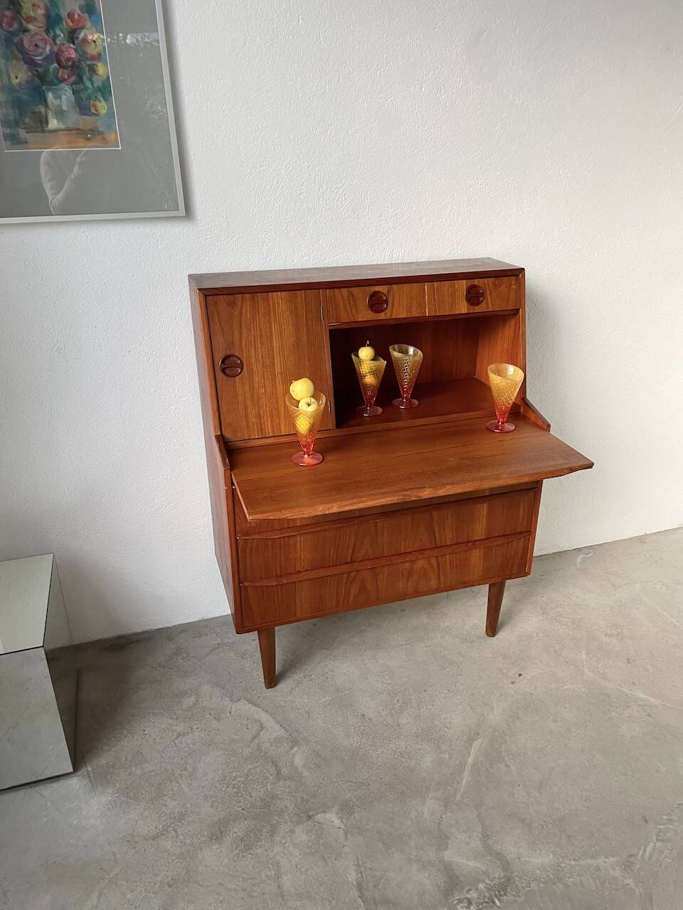 Danish teak secretary from the 60s
