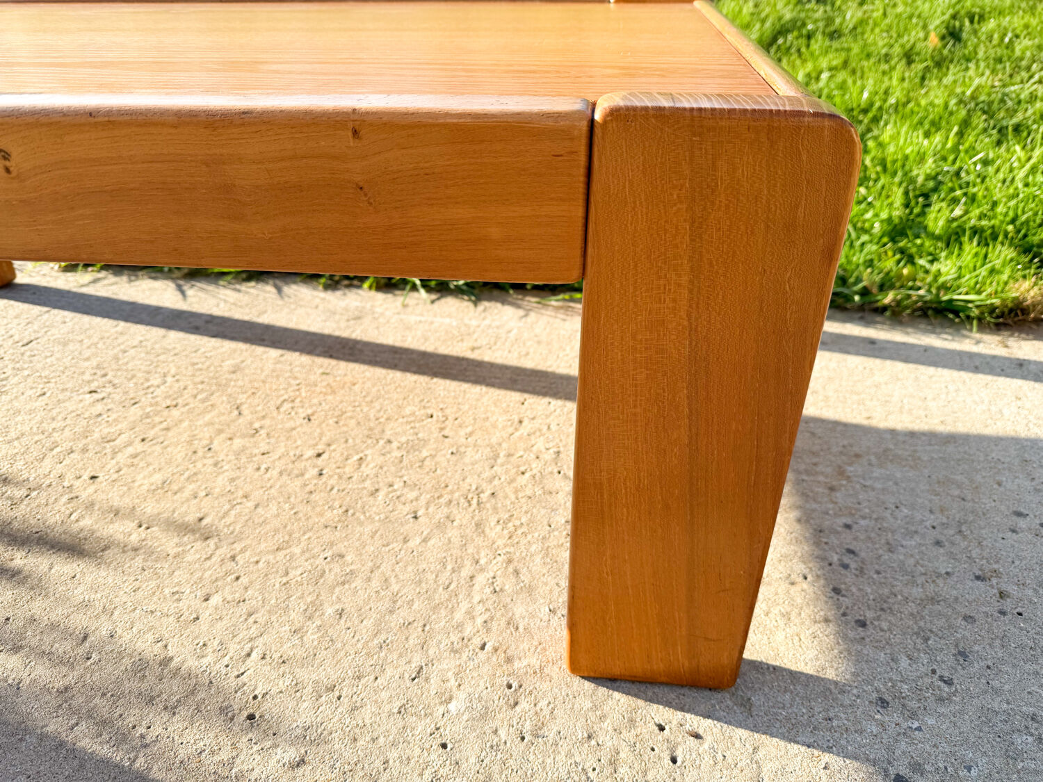 Solid elm coffee table