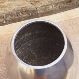 Polished cast aluminum vase, 1960s