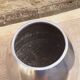 Polished cast aluminum vase, 1960s