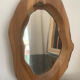 Miroir bois 1960 forme libre