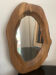 Miroir bois 1960 forme libre