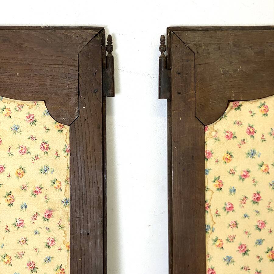 Pair of solid oak cabinet doors