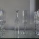 12 vintage glass champagne flutes, Longchamp, Cristal d’Arques