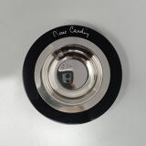 Nécessaire fumeur noir des années 1970 signé Pierre Cardin. Fabriqué en France.