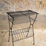 Metal magazine/vinyl rack