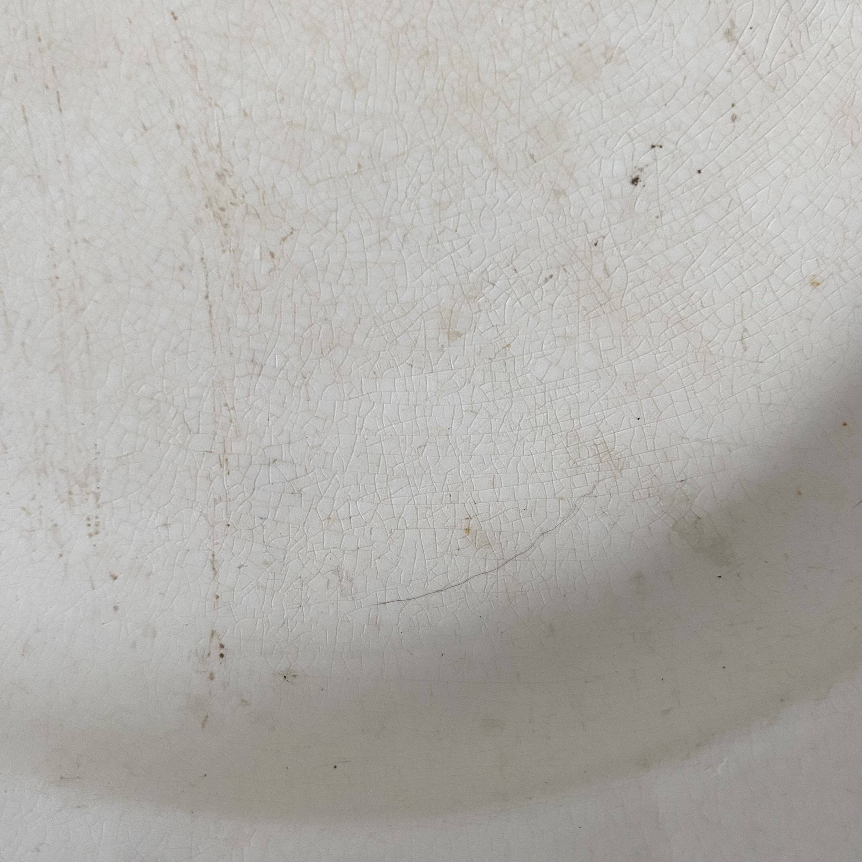 Longwy iron earth round dish, Marceau model