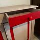 Parisian bas buffet restyled vintage red and white