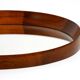 Beautiful round 1960s teak wall mirror by TH. POSS 'EFTF Copenhagen Denmark