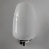 Chrome and opaline wall lights from the 70s.