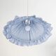 Conical suspension with fine stripes and Emilia "marina" shade.