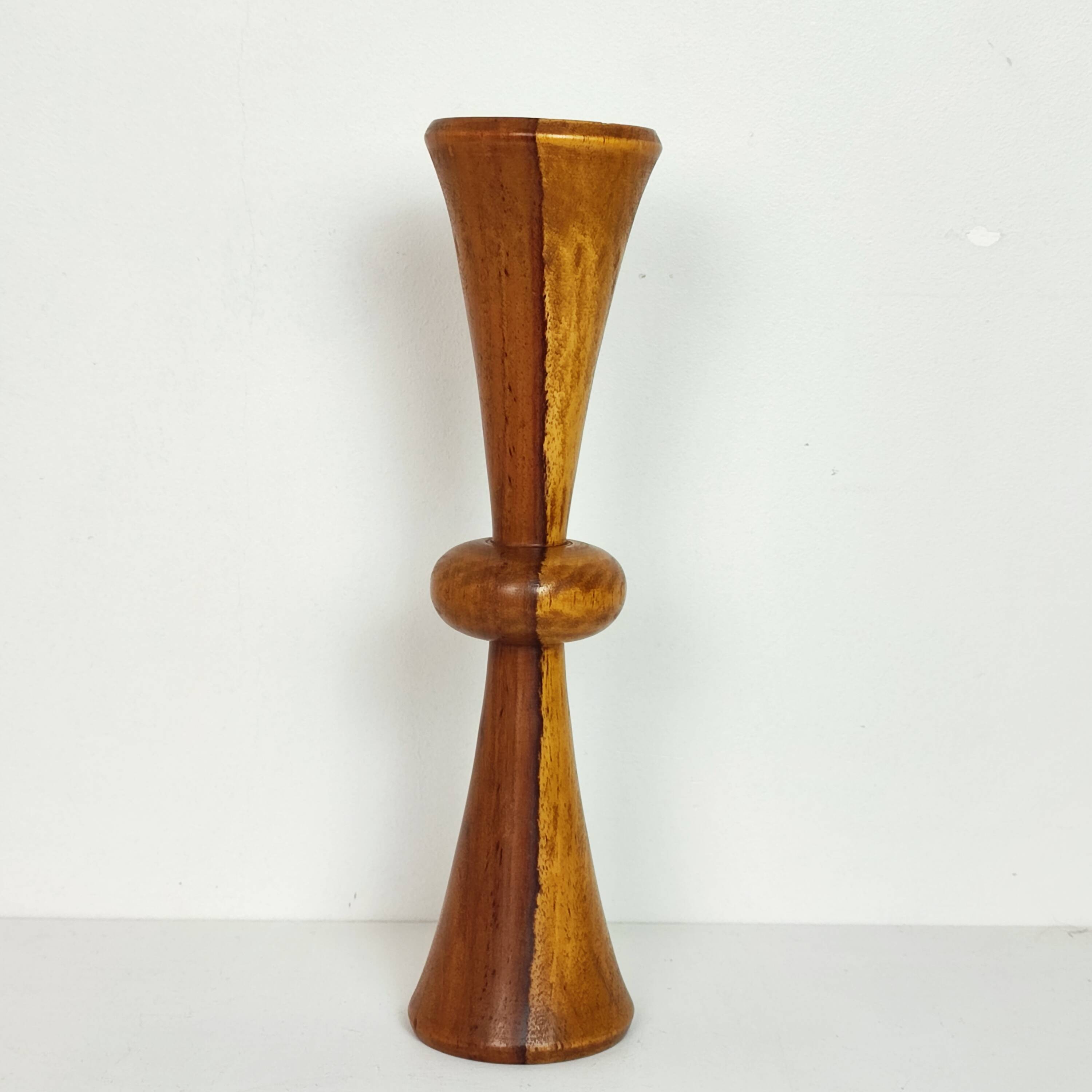 Wooden candle holder