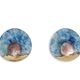 Pair of wall lights model "black mother-of-pearl". Contemporary work.