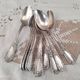 Lot of 12 small old spoons in silver metal