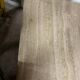 Light beige travertine Italian minimalist coffee table, solid natural stone 1980s