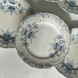 "Regency" - 6 dessert plates in ironstone St-Amand & Hamage