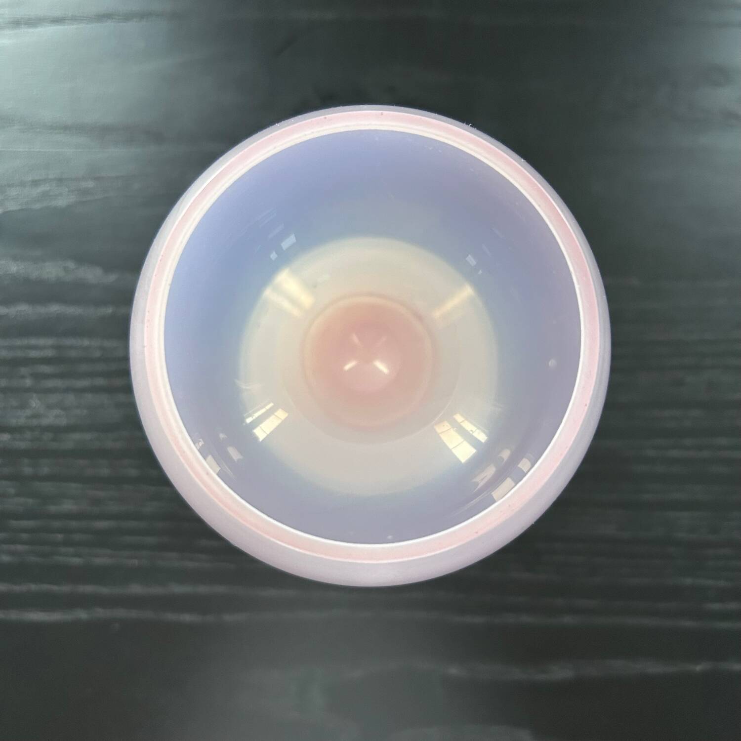 Two-tone opaline cup